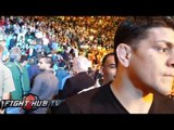 Nick Diaz reacts to Canelo vs  Angulo stoppage as fans boo