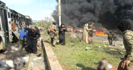 Halep'te Sivilleri Taşıyan Otobüslere Saldırı: 100 Kişi Öldü