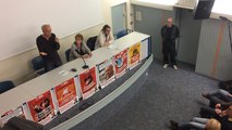 Philippe Poutou en meeting à Alençon