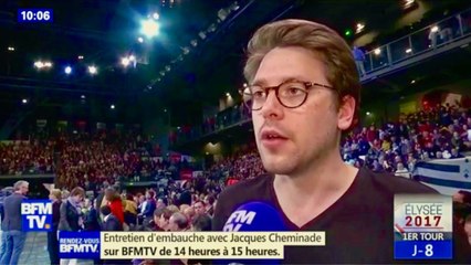 Les soutiens de Benoît Hamon au meeting à Rennes: "On ne déviera pas d'un iota jusqu'au premier  tour!"