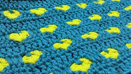 Cara Merajut Motif Hati