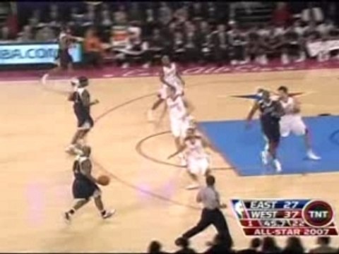 Vince Carter spin dunk all star game 2007