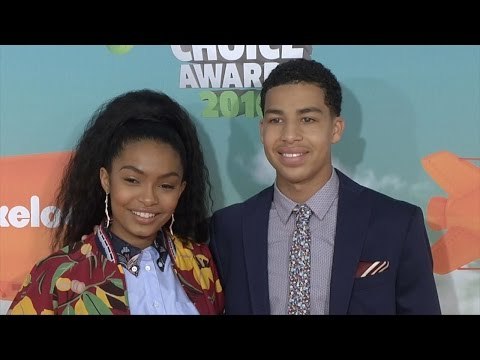 Yara Shahidi & Marcus Scribner Kids' Choice Awards Orange Carpet Arrivals