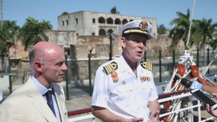 Llega a Santo Domingo el buque escuela español "Juan Sebastián Elcano"