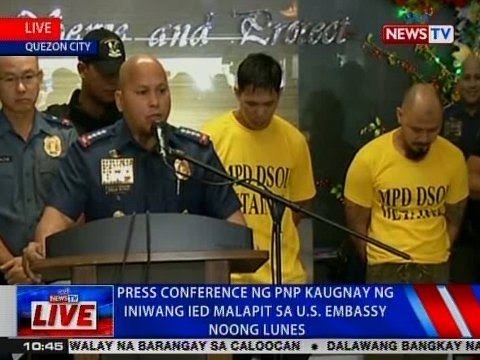 NTVL: Press conference ng PNP kaugnay ng iniwang IED malapit sa US Embassy noong Lunes