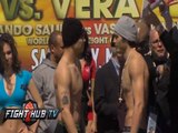 Julio Cesar Chavez Jr. vs. Brian Vera 2- weigh in and face off video