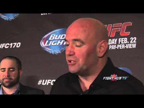 UFC 170 Rousey vs. McMann- Dana White full post fight scrum