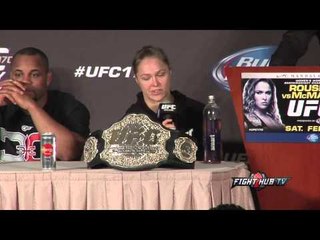 UFC 170 Rousey vs. McMann post fight press conference highlights
