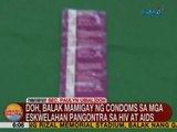 UB: DOH, mamimigay ng condoms sa mga eskwelahan pangontra sa HIV at AIDS
