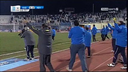 17η Καβάλα-ΑΕΛ 1-0 2010-11 Στιγμιότυπα
