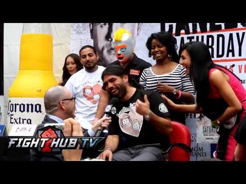Canelo Alvarez vs. Alfredo Angulo- Angulo cuts hair for cancer patients