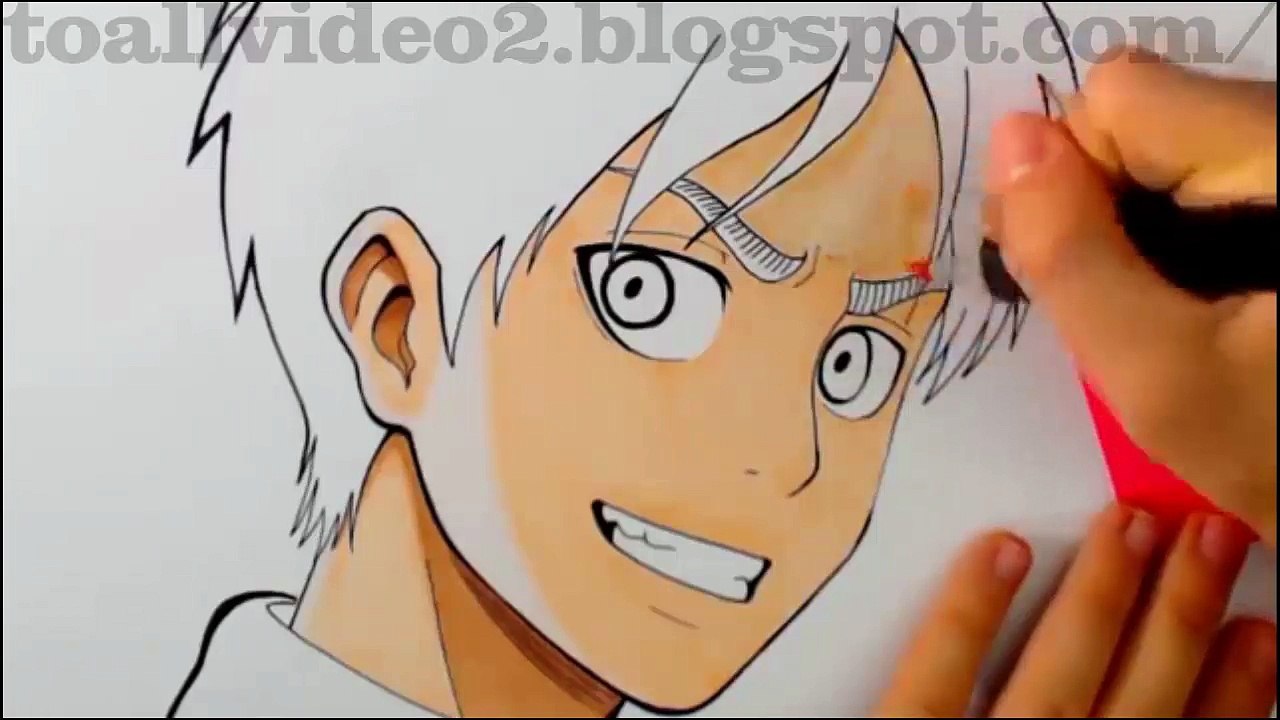 Cómo Dibujar a Eren Jaeger - Attack On Titan-Shingeki no Kyojin -