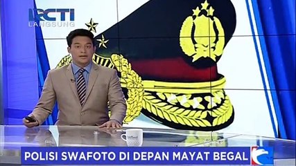 Viral, Polisi Swafoto dengan 5 Mayat Begal