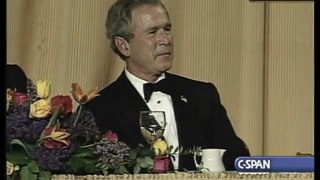 Jay Leno and George W. Bush: Stand-Up Comedy Show - Funny Moments (2004) part 2/2
