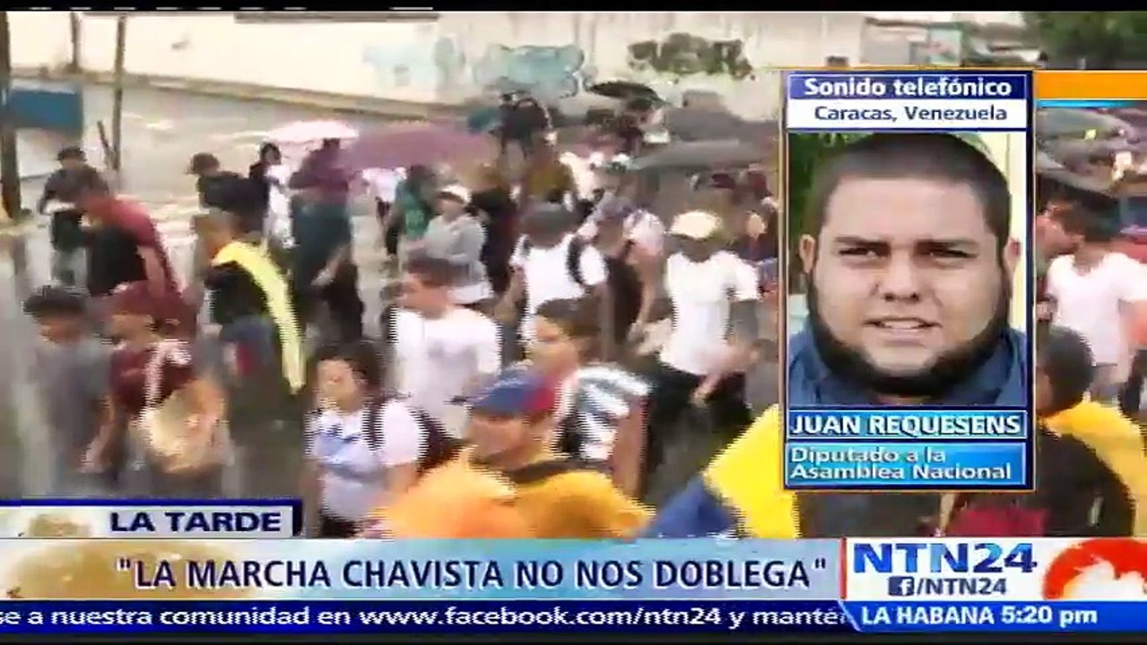 “No nos doblega ni nos atemoriza una marcha chavista”: Juan Requesens, diputado opositor a la Asamblea Nacional de Venez