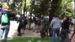 16 arrested as hundreds of Trump supporters and counter-protesters clash at Berkeley rally