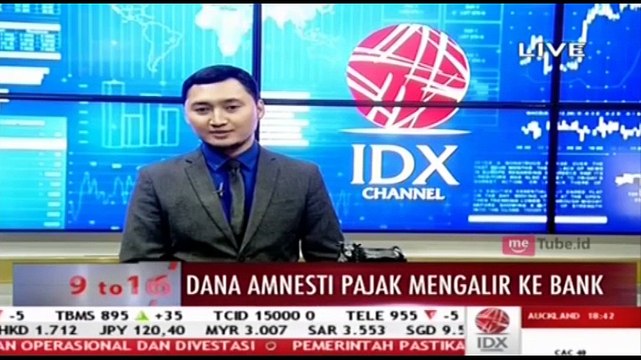 Dana Amnesti Pajak Mengalir ke Bank