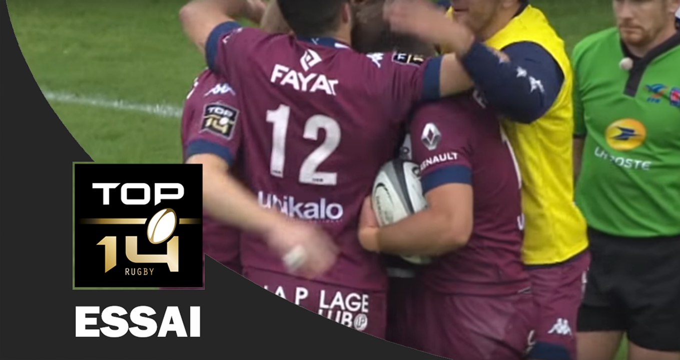 TOP 14 ‐ Essai Jayden SPENCE (UBB) – Brive - Bordeaux-Bègles – J24 – Saison 2016/2017