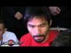Manny Pacquiao "I thought Canelo would fight like Manny Pacquiao" against Mayweather