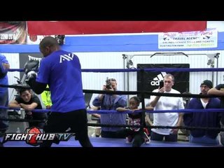 Andre Ward vs. Edwin Rodriguez- Andre Ward full mitt workout w/Virgil Hunter