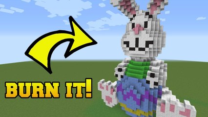PopularMMOs IS THAT THE EASTER BUNNY?!? BURN HIM!!!
