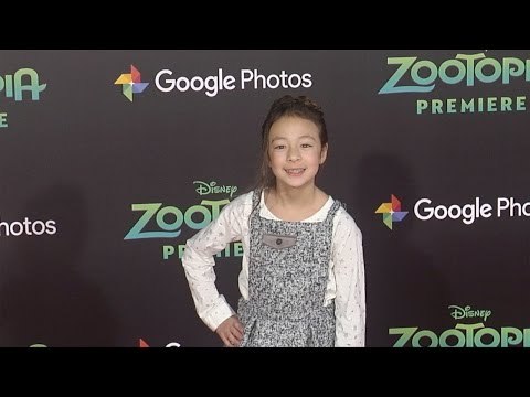 Aubrey Anderson-Emmons Zootopia Los Angeles Premiere Red Carpet