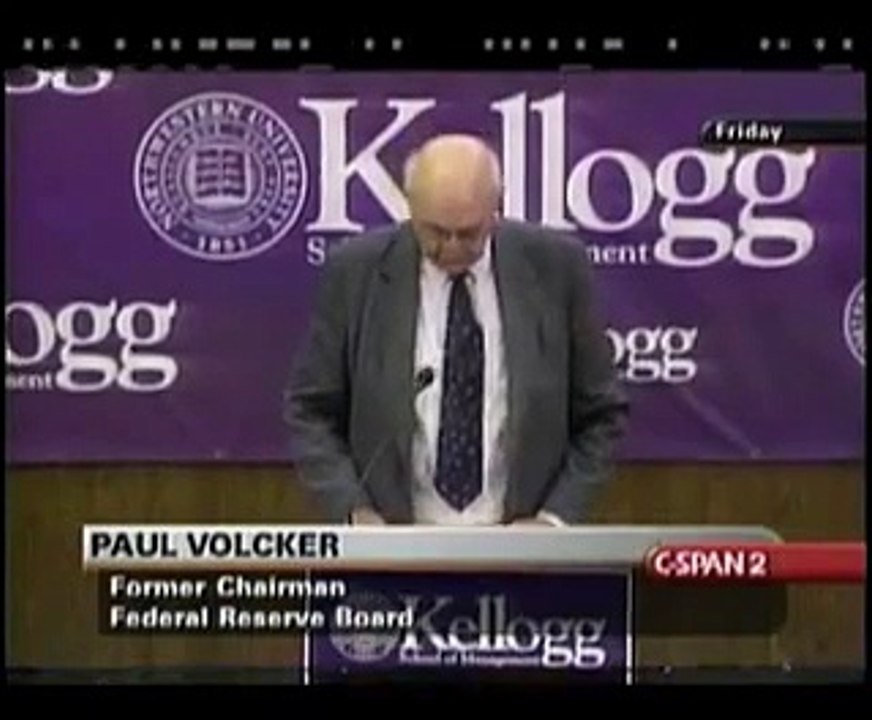 Financial Disclosures: Impact on Stock Market & Investor Confidence - Paul Volcker (2002) part 1/2