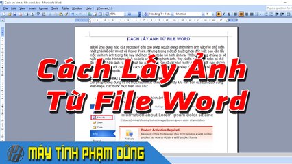 Cách lấy hình ảnh từ file word