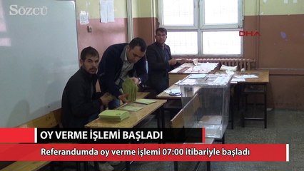 Oy verme işlemi başladı