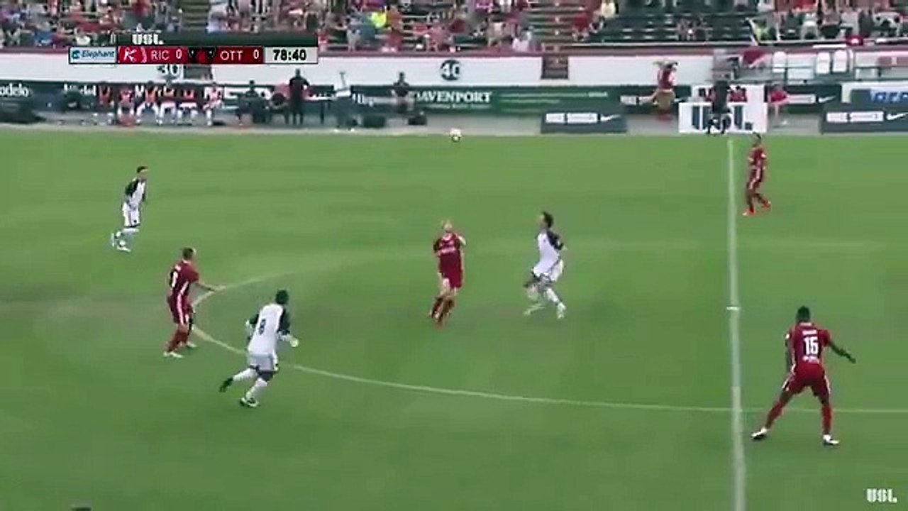 Steevan Dos Santos Scores Amazing Goal From Middle Of The Pitch vs Richmond Kickers!