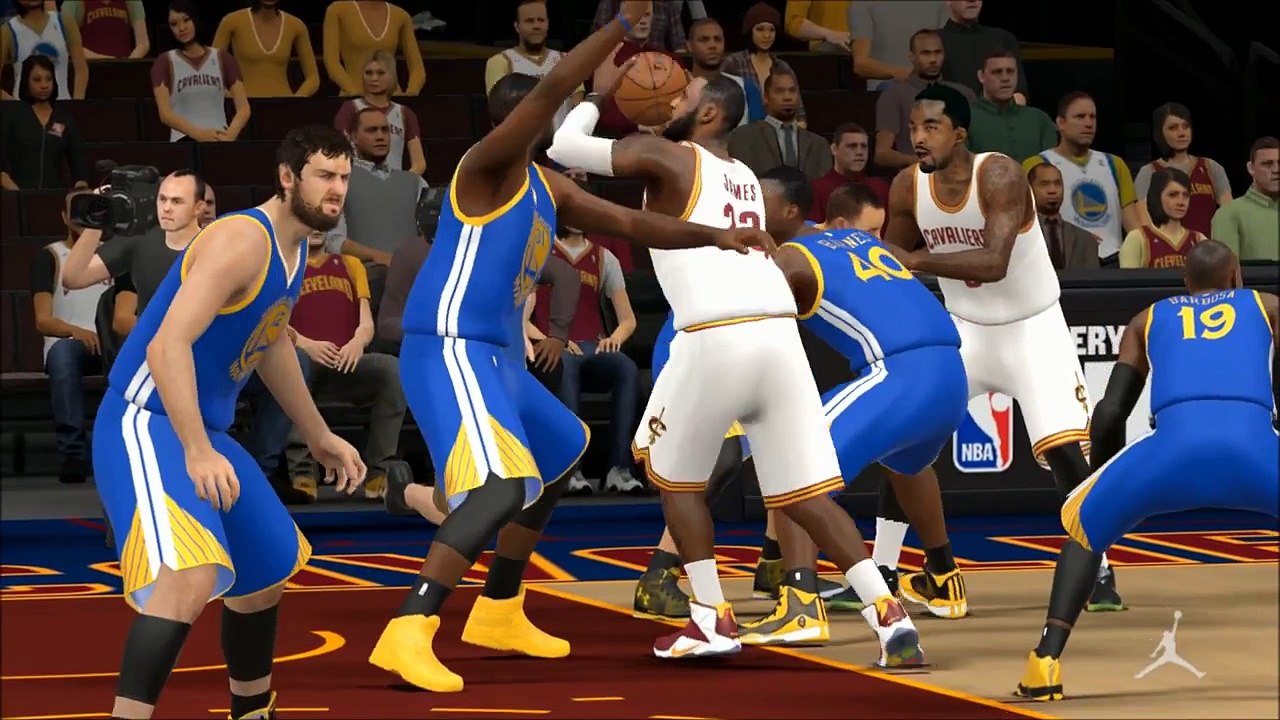 NBA 2K15 LeBron James vs Golden Stare Warriors Highlights │2015 NBA Finals │