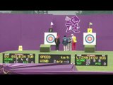 Archery - Lyzhnikova (Russia) v Su (Turkey) - Women's Ind. Compound Open Quarterfinala - London 2012