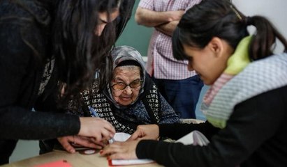 98 yaşında sandık başında