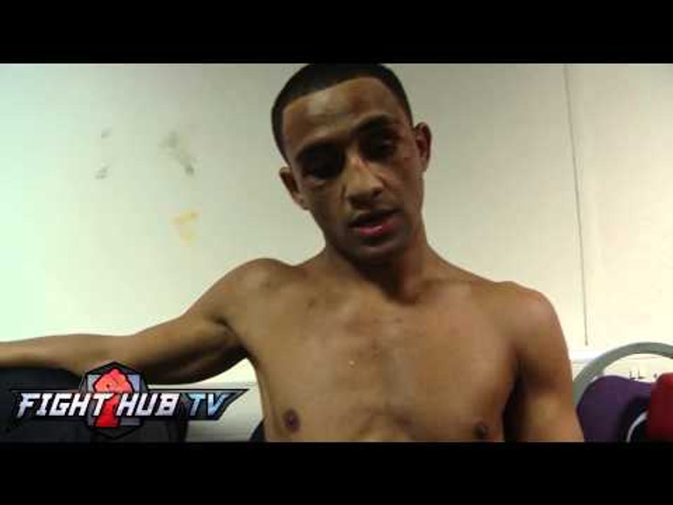 Kid Galahad post fight interview after win over Jazza Dickens