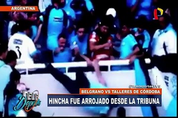 Argentina: hincha fue arrojado desde la tribuna