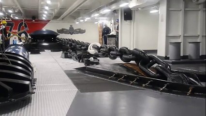 Aircraft Carrier Anchor Drop – Forecastle Anchor Room