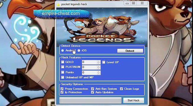 Pocket Legends Hack Cheat get gold platinum points level xp exp hp mp generator