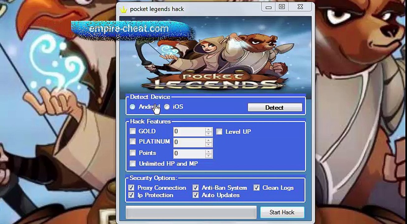 Pocket Legends Hack Cheat get gold platinum points level xp exp hp mp generator