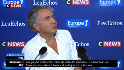 Bernard-Henri Lévy était l'invité du Grand Rendez-Vous. Il a ciblé Jean-Luc Mélechon