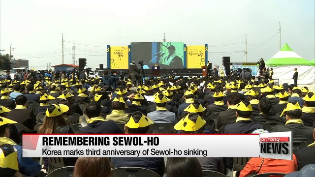 Korea marks third anniversary since Sewol-ho sinking