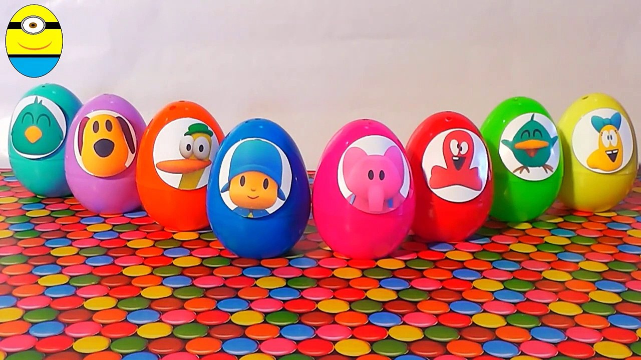 Surprise eggs unboxing toys Pocoyo and friends eggs sur56756756