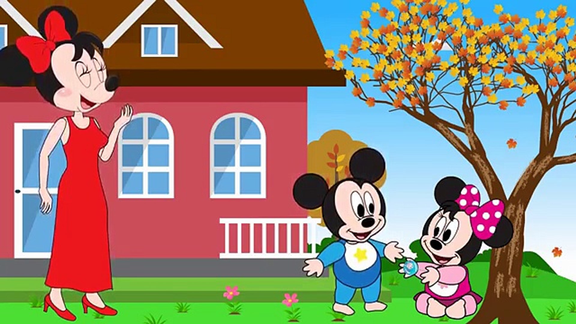 mickey mouse and minnie mouse baby drawings