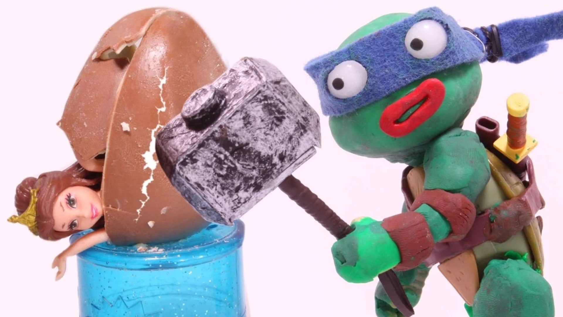 TMNT Opening Chocolate Easter Egg - Kinder Surprise Disney Princess Play  Doh Ninja Turtles - video Dailymotion
