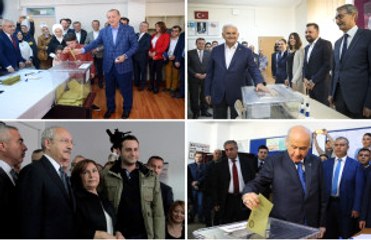 Liderler Oylarını Kullandı