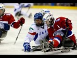 Highlights - 5th place Norway v Italy - 2013 IPC Ice Sledge HockeyWorld Championships A-Pool