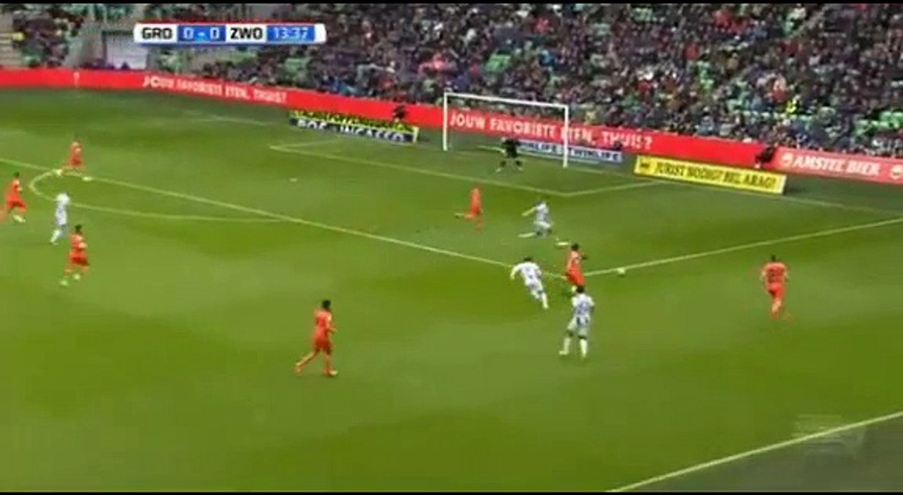 Brian Linssen Goal - Groningen 1-0 Zwolle 16.04.2017