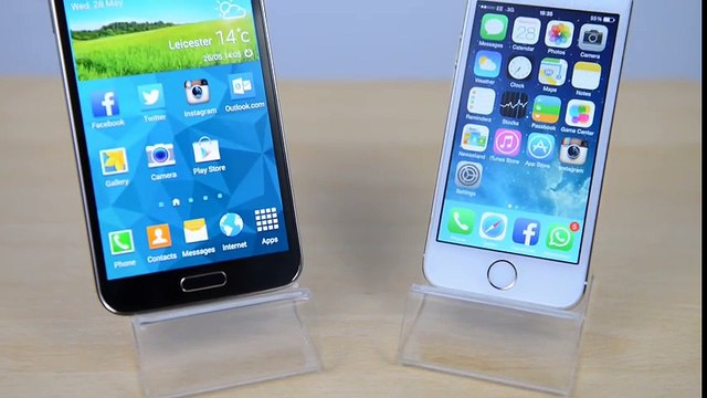 Galaxy S5 vs iPhone 5s - Speed Test + Benchmarks