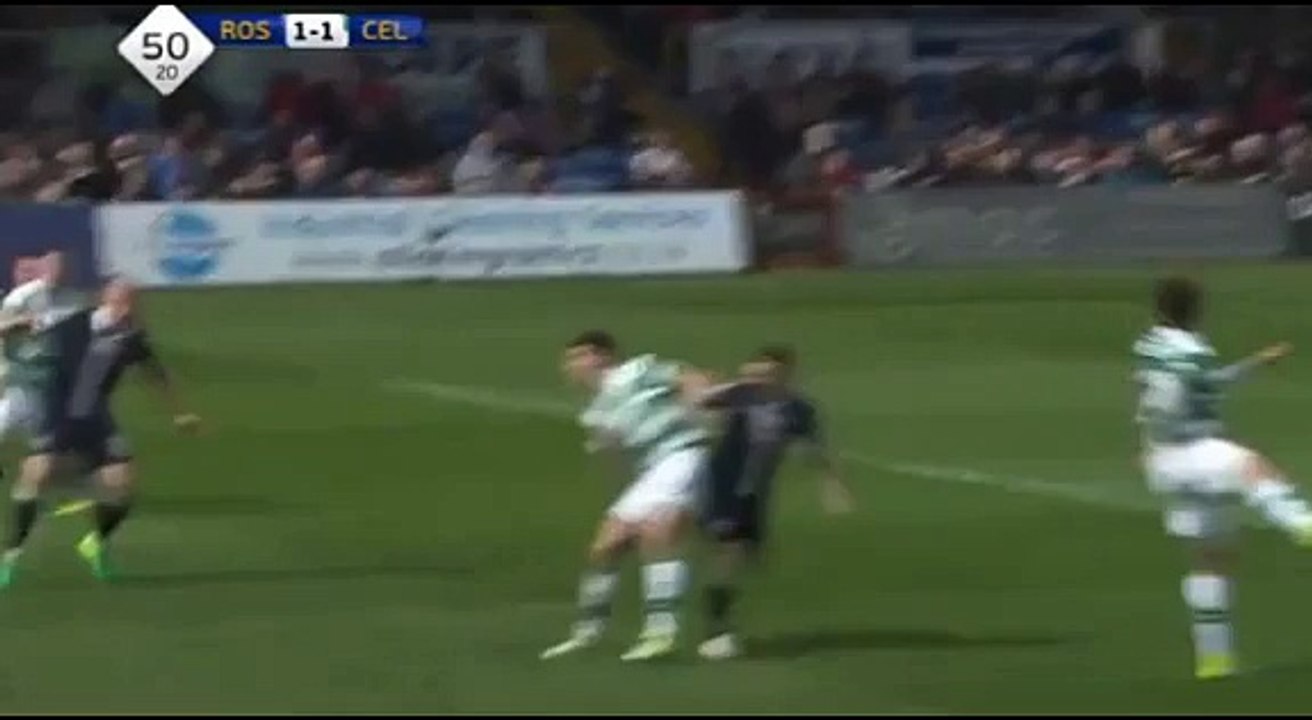 Michael Gardyne Goal - Ross County 1-1 Celtic 16.04.2017
