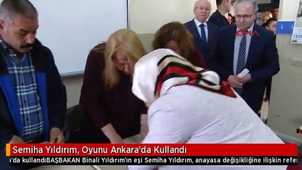 Semiha Yıldırım, Oyunu Ankara'da Kullandı
