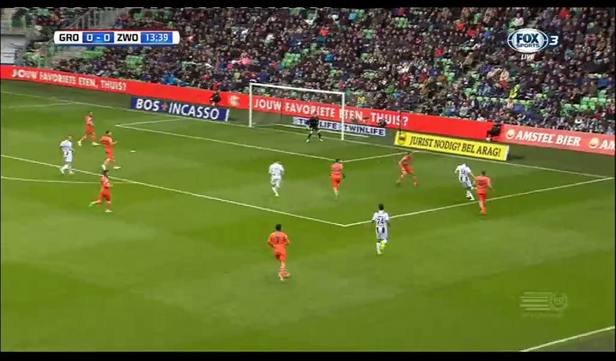 Brian Linssen Goal HD - Groningen 1-0 Zwolle - 16.04.2017